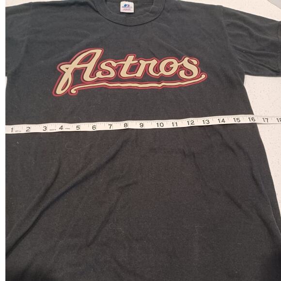 Russell Athletics ASTROS Little League Black T-Shirt Size L Youth - Picture 4 of 4